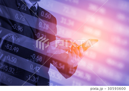 Stock market indicator and financial data view LED 30593600