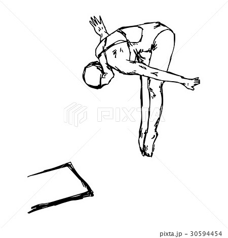 diving sport - vector illustration  30594454