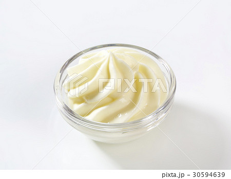Glass of cream cheese 30594639