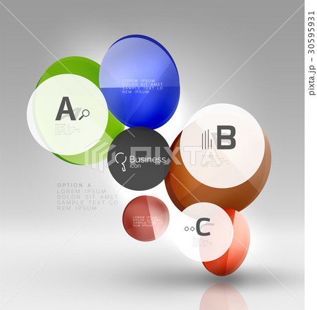 Circle modern business infographics design Circle modern business infographics design 30595931