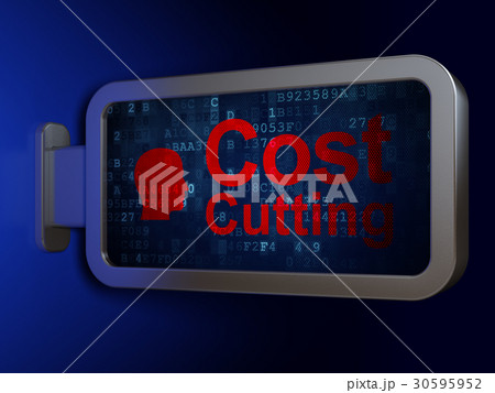 Finance concept: Cost Cutting and Head on 30595952