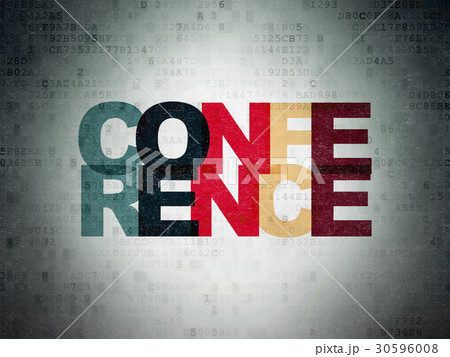 Business concept: Conference on Digital Data Paper Business concept: Conference on Digital Data Paper 30596008