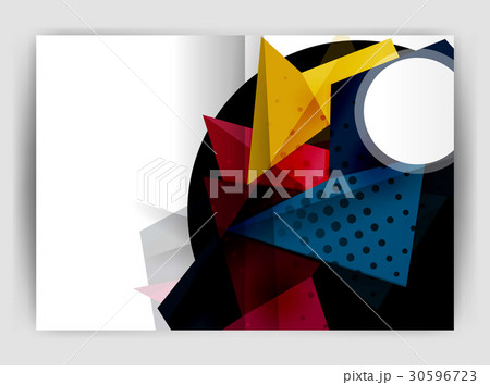 Triangle business print template Triangle business print template 30596723