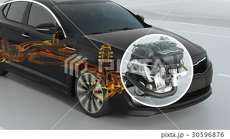 abstract City car structure overview during abstract City car structure overview during 30596876