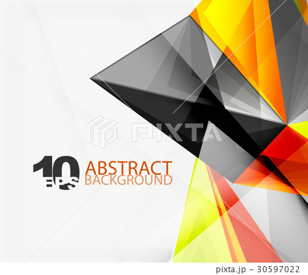 3d triangle polygonal abstract vector 30597022