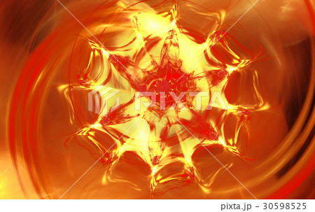 Abstract Blurred Scene Depicting An Fire Flowerのイラスト素材