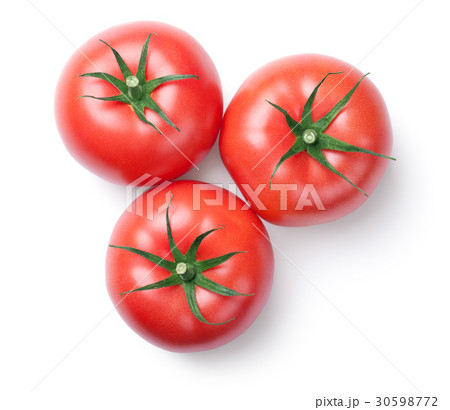 Pink Tomatoes Isolated on White Background Pink Tomatoes Isolated on White Background 30598772