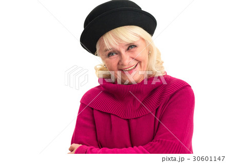 Senior lady laughing isolated. Senior lady laughing isolated. 30601147