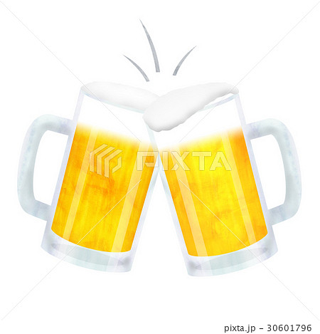 ビール 乾杯のイラスト素材