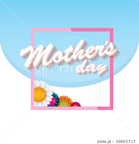 vector happy mothers day vector greeting card 30602717