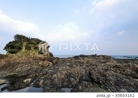 屋久島　枕状溶岩のある田代海岸　 30603162