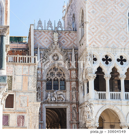 decorated portal of Doge's palace in Venice decorated portal of Doge's palace in Venice 30604549