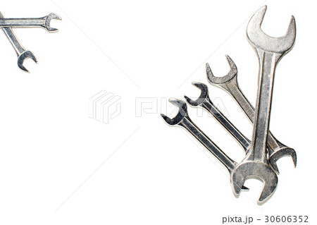 Brilliant keys on a white background. Brilliant keys on a white background. 30606352