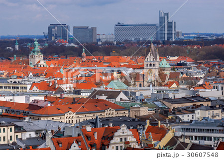 Aerial view of Munich. Aerial view of Munich. 30607548