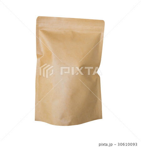Brown paper bag isolated on white 30610093