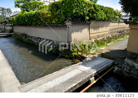 京都 上賀茂風景 明神川 30611125