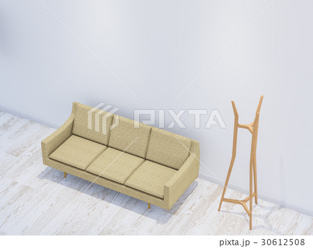 白い部屋とソファ 30612508