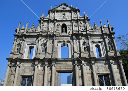 マカオのシンボル聖ポール天主堂跡 30613620