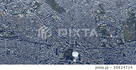 小石川から本郷上空広域/真俯瞰シリーズ、空撮 小石川から本郷上空広域/真俯瞰シリーズ、空撮 30614714