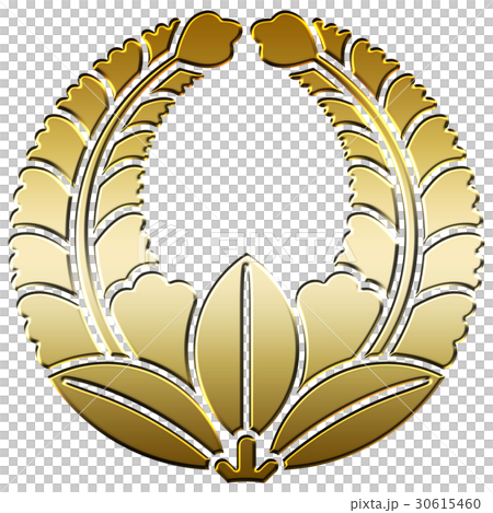 六条藤　金焼物　家紋 六条藤金焼物家紋