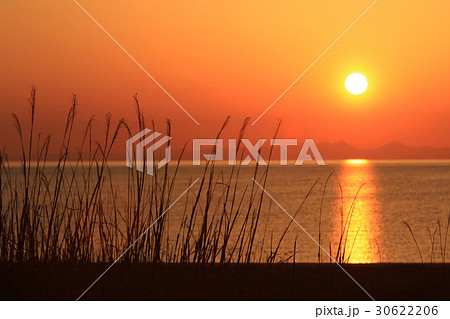 陸奥湾の落日 30622206