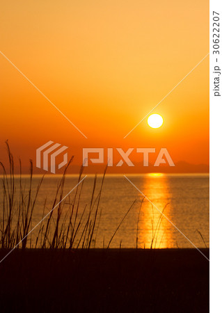 陸奥湾の落日 30622207
