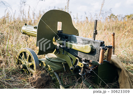 Maxim's Machine Gun Model 1910 30 On A Wheeled 30623309