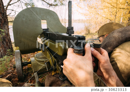 Reenactors Dressed As Russian Soviet Red Army 30623313