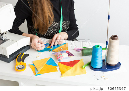 needlework and hand quilting in the workshop of a 30625347