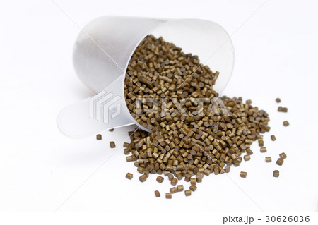 Plastic pellets. Polymeric dye  30626036