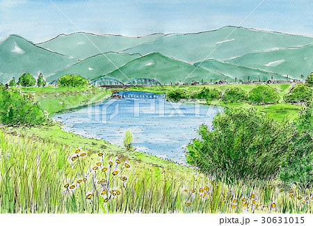 初夏の佐波川 30631015