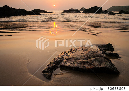 Sunset at om beach india 30633803