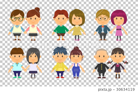 連接手的6對夫婦 連接手的6對夫婦 30634119