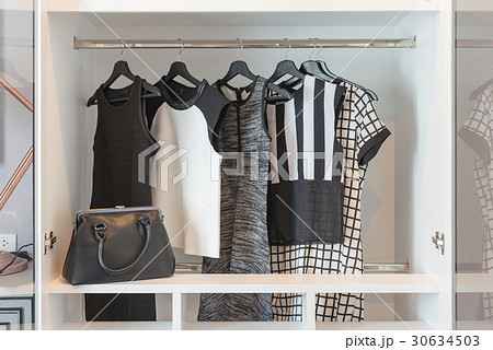 black and white clothes hanging black and white clothes hanging 30634503