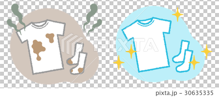 汚れた＆きれいなシャツと靴下 30635335