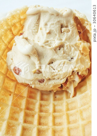 Ice cream coffee in cone Ice cream coffee in cone 30640613