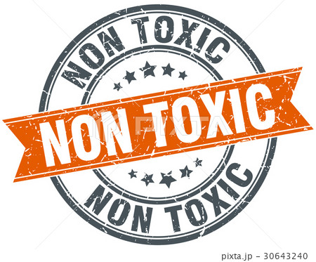non toxic round grunge ribbon stamp 30643240