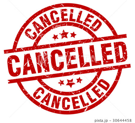 cancelled round red grunge stamp cancelled round red grunge stamp 30644458