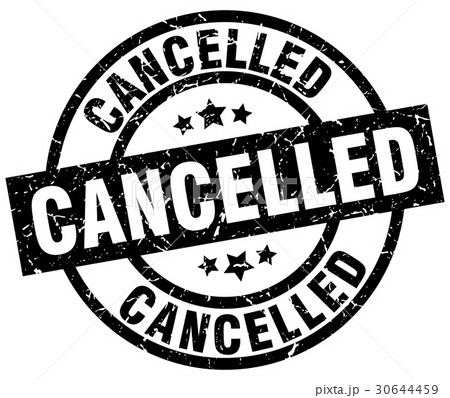 cancelled round grunge black stamp 30644459