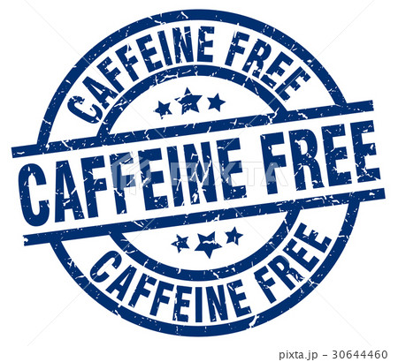 caffeine free blue round grunge stamp caffeine free blue round grunge stamp 30644460