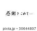 筆文字　感謝をこめて 30644807