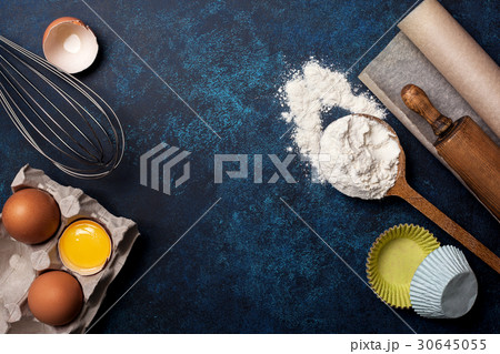 Ingredients and utensils for baking 30645055