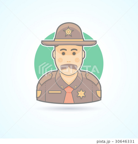 Police officer, texas chief, cop icon 30646331