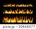 Fire isolated on black background 30648477