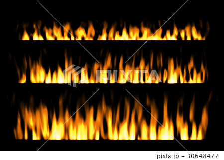Fire isolated on black background Fire isolated on black background 30648477