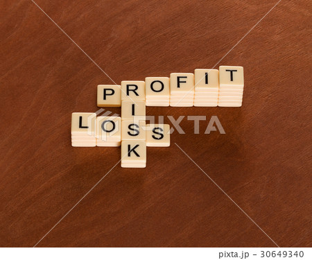 Crossword puzzle with words Risk, Profit and Loss 30649340