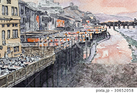 納涼床　京都　初夏　風物詩 30652058