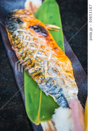 Grilled saba fish 30653167