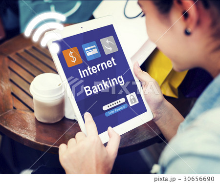 Internet Banking Transaction Financial Icon 30656690
