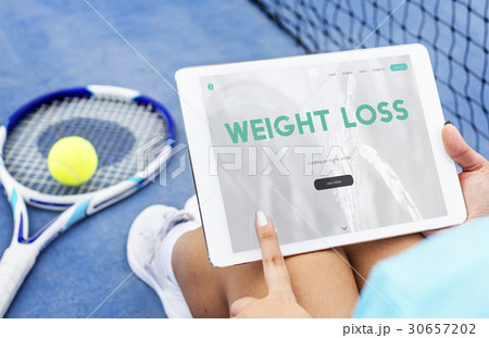 Healthy lifestyle online webpage interface 30657202